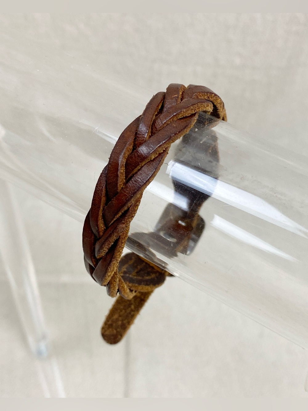 AEO Brow  braided Leather bracelet with Buckle Closure